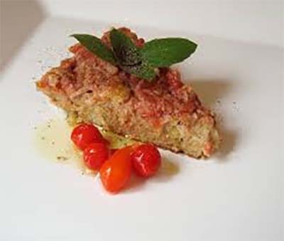 Torta salgada de aveia