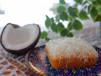 Bolo de coco com palatinose