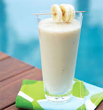 Smoothie de banana e maçã
