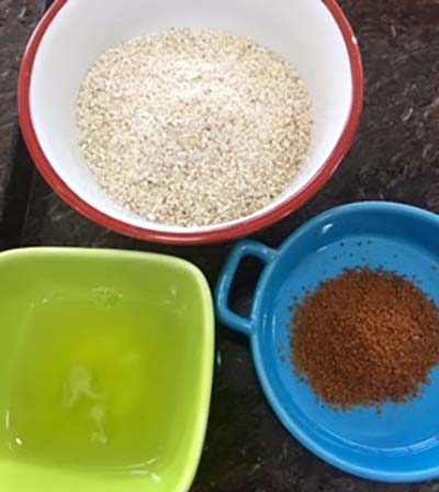 Tortinhas de limão maracujá e morango: ingredientes